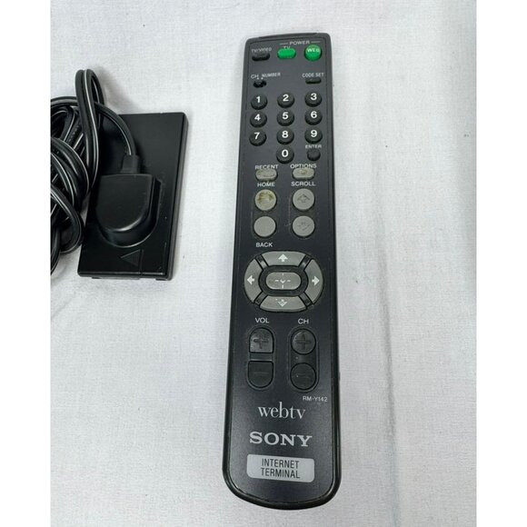 Sony Webtv Internet Terminal Keyboard & Remote Control Model INT W100 For Parts - Picture 3 of 11